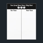 Flyer Folha de Tally de Mesa de Dados Bunco Orçamentário<br><div class="desc">Folhas de Tally de Mesa de Dice de Bunco Branco simples para orçamento para o seu grupo Bunco. Duplo lado. Parece moderno com três dados brancos de sorte,  todos prontos para rodar!</div>