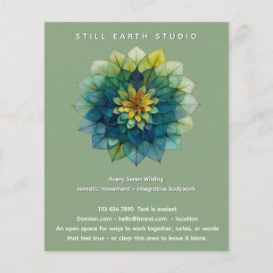 Flyer Folhas Vivas   Mandala