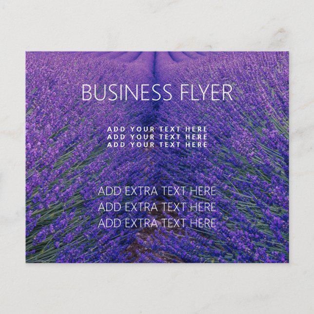 FLYER FOR BUSINESS : CAMPO DE LAVANDA (Frente)