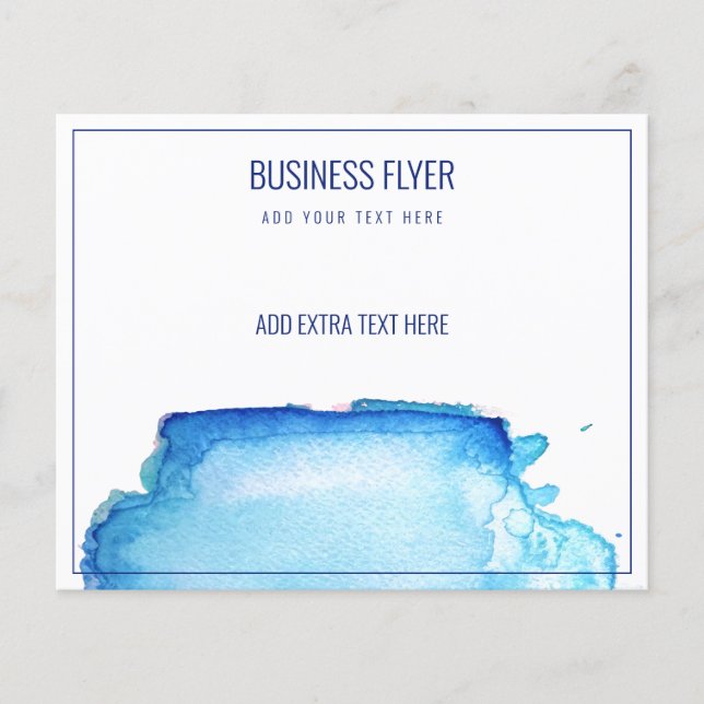 FLYER FOR BUSINESS : WATERCOLOR (Frente)