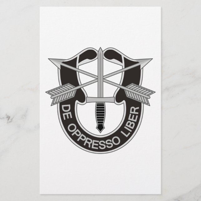 Flyer Forças Especiais SF De Oppresso Liber (Frente)