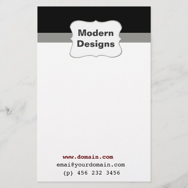 Flyer Forma Simples de Designs Modernos Elegantes (Frente)