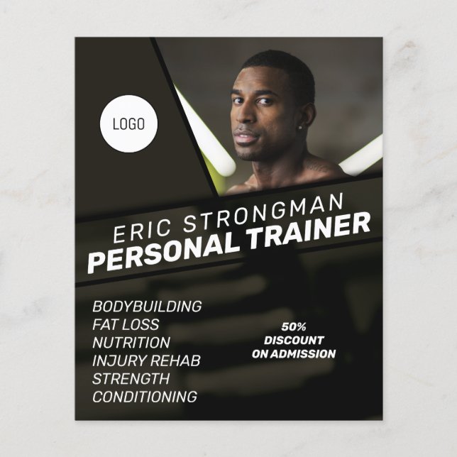 Flyer Formadores de estilo masculino modernos (Frente)