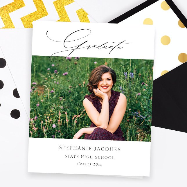 Flyer Formando Elegante Orçamento Classe de Foto do Anún (Criador carregado)