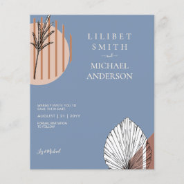 Flyer Formas de Abstrato japonês escandinavo SALVEM A DA