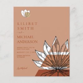 Flyer Formas de Abstrato japonês escandinavo SALVEM A DA