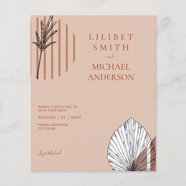 Flyer Formas de Abstrato japonês escandinavo SALVEM A DA (Frente)