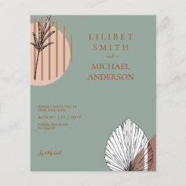 Flyer Formas de Abstrato japonês escandinavo SALVEM A DA