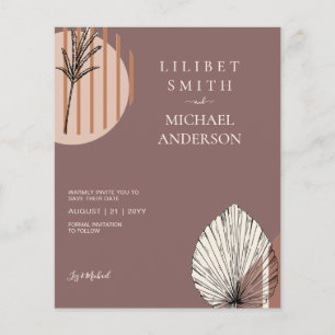 Flyer Formas de Abstrato japonês escandinavo SALVEM A DA