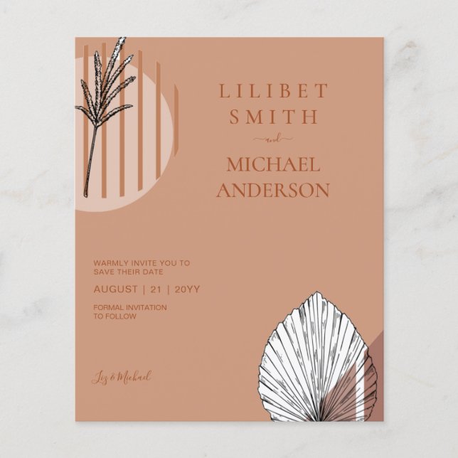 Flyer Formas de Abstrato japonês escandinavo SALVEM A DA (Frente)