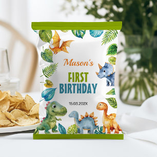 Flyer Formatador de Bag Chip Bag de Primeiro Aniversário