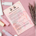 Flyer FORMULÁRIO DE CONSULTA DE EXTENSÃO EYELASH, cor-de<br><div class="desc">Extensões Eyelash Os formulários de consentimento são perfeitos para o seu negócio de Extensão Lash. Este modelo de consentimento moderno e sofisticado apresenta uma ilustração glamourosa e minimalista das pestanas de uma mulher com a pestana rosegold, um título e um bloco onde você pode inserir todos os seus detalhes de...</div>