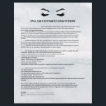 Flyer FORMULÁRIO DE CONSULTA DE EXTENSÃO EYELASH PARA Ci<br><div class="desc">Extensões Eyelash Os formulários de consentimento são perfeitos para o seu negócio de Extensão Lash. Este formulário de consentimento moderno e sofisticado apresenta uma ilustração glamourosa e minimalista das pestanas de uma mulher, um título e um bloco onde você pode inserir todos os seus detalhes de consentimento informado sobre um...</div>