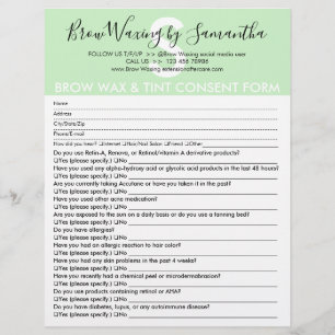 Flyer Formulário de Dispensa de Consentimento do Cliente