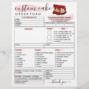 Flyer Formulário de Encomenda de Bolo de Queijo da Padar