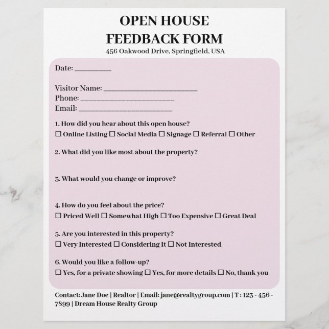 Flyer Formulário de Feedback de Casa Aberta da Pastel Pi (Frente)