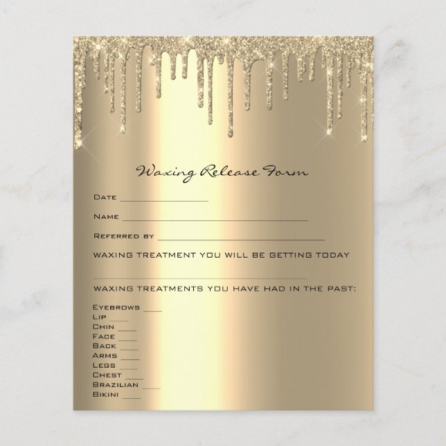 Flyer Formulário de Liberação de Responsabilidade de Dep (Frente)