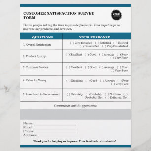 Flyer Formulário de pesquisa de satisfação personalizada