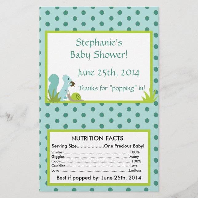 Flyer Forno Woodland Blue Microwave Wrapper (Frente)