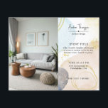 Flyer Foto Abstrato Watercolor Shapes GoId Foil<br><div class="desc">Foto Abstrato Watercolor Shapes GoId Foil Flyer</div>