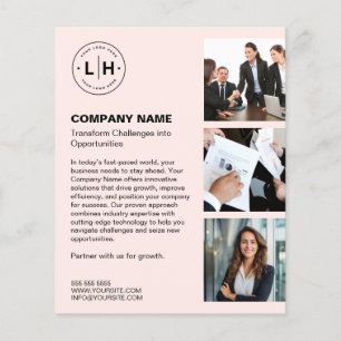Flyer Foto de Logotipo Personalizado Negócios Modernos