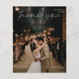 Flyer Foto de Orçamento Escrita Manual Moderna de Chic O