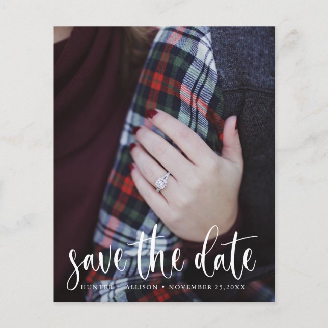 Flyer Foto de Orçamento Salvar a Data (Frente)