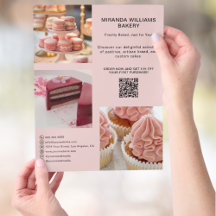 Foto de promoção de padaria Mídia social QR rosa