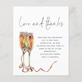 Flyer Foto do casamento de Script de Champagne do PAPER