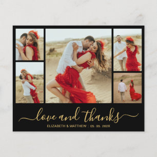 Flyer Foto Do Chic Budget Collage Casamento Obrigado Fly