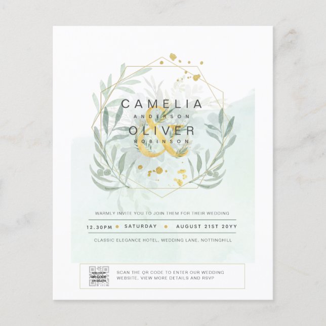 Flyer FOTO DO ORÇAMENTO Vergonhoso CÓDIGO QR Convite (Frente)