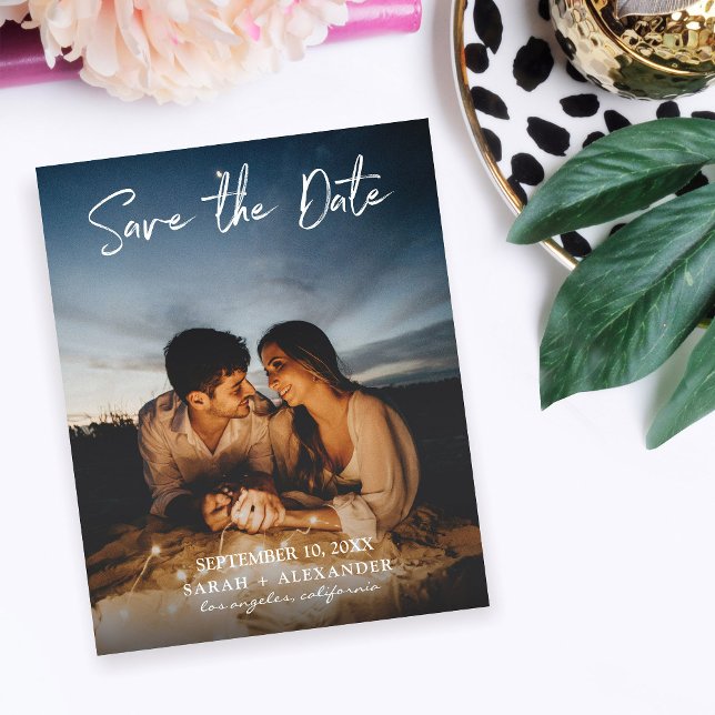 Flyer Foto do Orçamento Vert. de Escrita Manual Salvar a (Criador carregado)