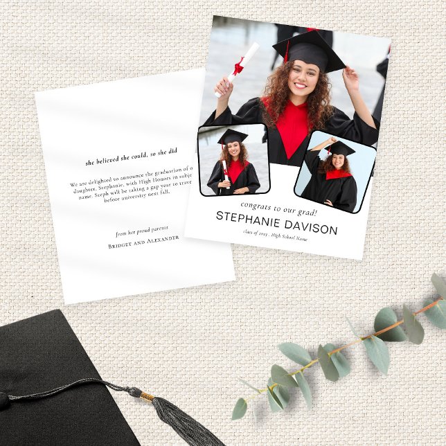 Flyer Foto do PAPER 3 Parabéns para Formando o lançament (Criador carregado)