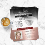 Flyer Foto Dourada de Borda do Rosa do Serviço Notário M<br><div class="desc">Folhetos de Fotografias Profissionais do Agente de Assinatura de Notário e Empréstimo Móvel.</div>