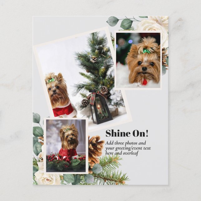 Flyer FOTO NATAL - Adicionar 3 Fotos da Família (Frente)