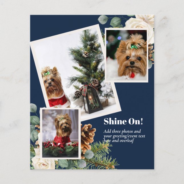 Flyer FOTO NATAL - Adicionar 3 Fotos da Família (Frente)