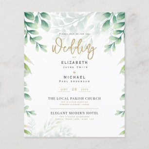 Flyer FOTO ORÇAMENTAL Casamento Salvar Data Botânica Rus