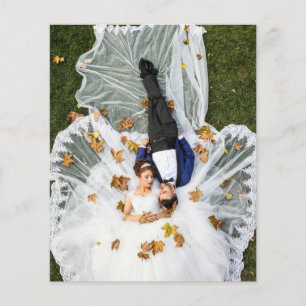 Flyer Foto personalizada de casamento