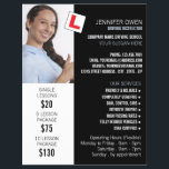 Flyer Foto Personalizada, Escola de Condução, Instrutor<br><div class="desc">Foto personalizada,  escola de condução,  instrutor de publicidade na loja de Cartão de visita.</div>