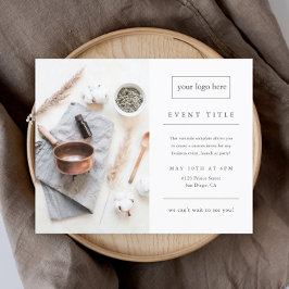 Flyer Foto profissional minimalista de evento de negócio