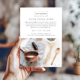 Flyer Foto profissional minimalista de eventos empresari