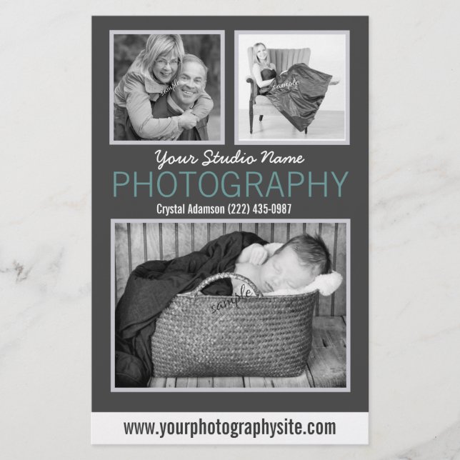 Flyer Fotografia Business Handout Grandes Exemplares de  (Frente)