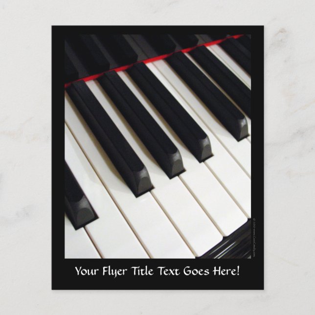 Flyer Fotografia das Chaves do Piano (Frente)