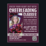 Flyer Fotografia Personalizada, Classes de Liderança Ani<br><div class="desc">Fotografia Personalizada,  Folhetos De Publicidade De Classe De Cheerhead Pela Loja De Cartão de visita.</div>