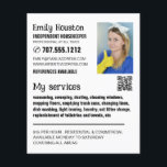 Flyer Fotografia Personalizada, Empregador Doméstico, Ma<br><div class="desc">Fotografia Personalizada,  Empregador Doméstico,  Folheto Publicitário Mascarado pela Loja de Cartão de visita.</div>
