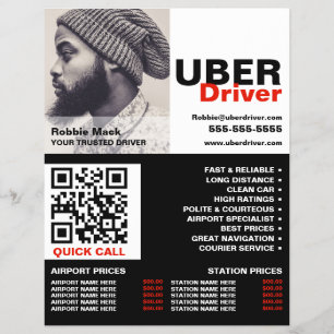 Flyer Fotografia Personalizada, Motorista Uber - Lista d