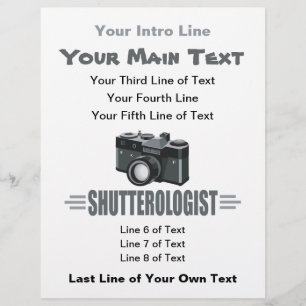 Flyer Fotógrafo Fotógrafo Fotográfico Engraçado