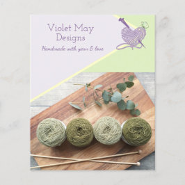 Flyer Fotos de produto personalizadas Artesanato de fios