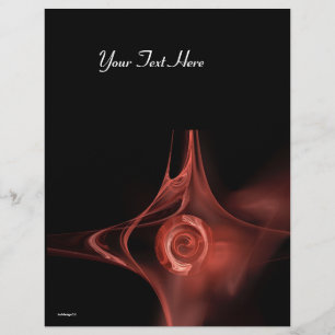 Flyer FRACTAL ROSA 3 vermelho antigo mole