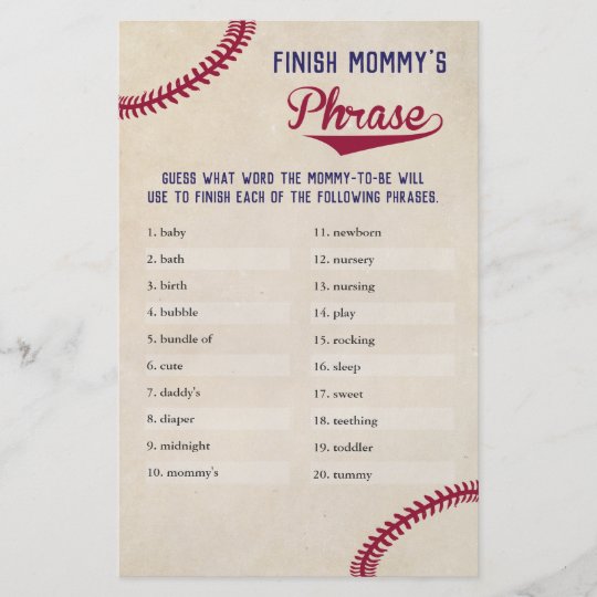 Flyer Frase Da Mamae De Termino Do Cha De Fraldas De Bas Zazzle Com Br
